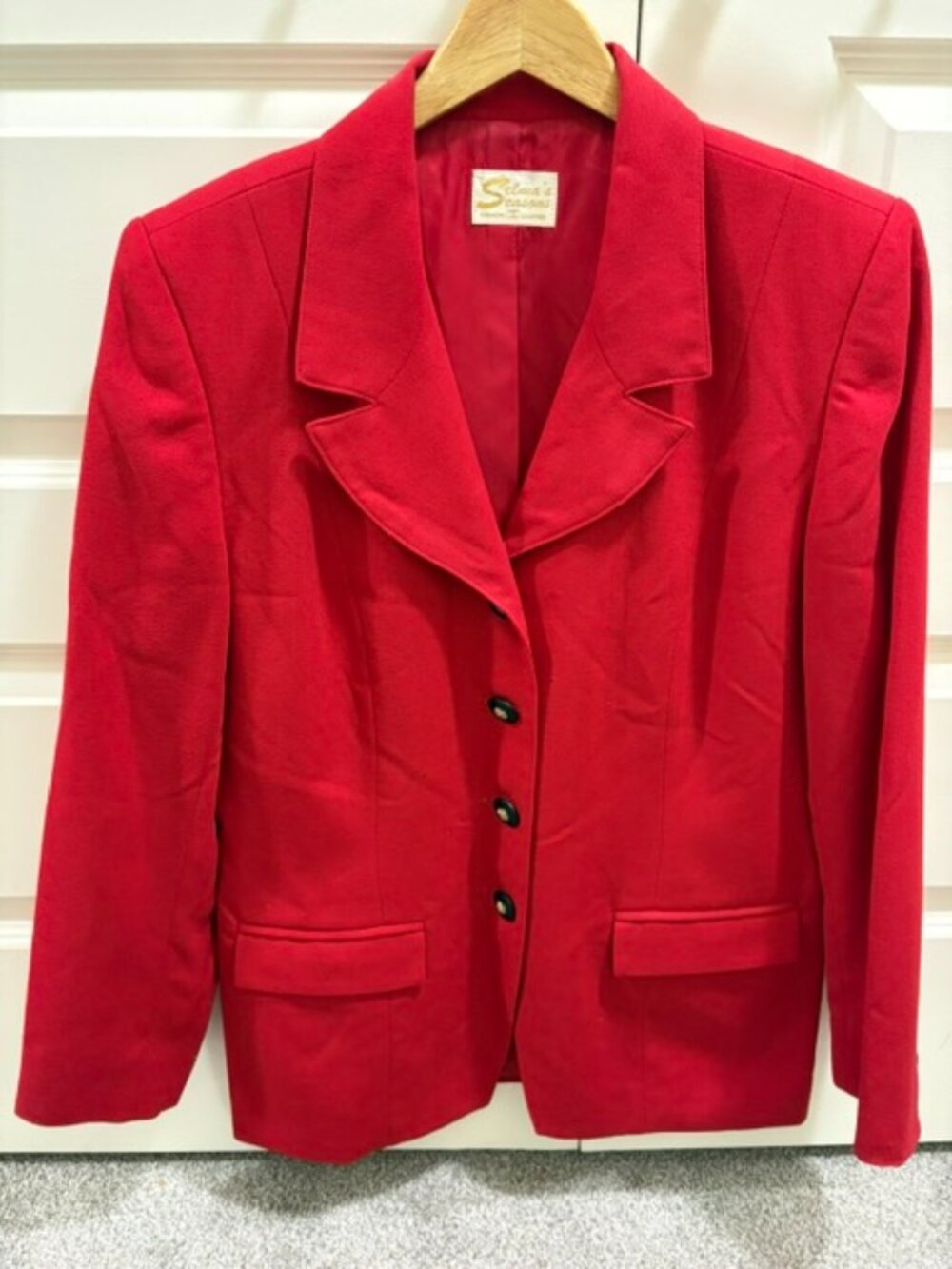 Beautiful Red Wool Blazer